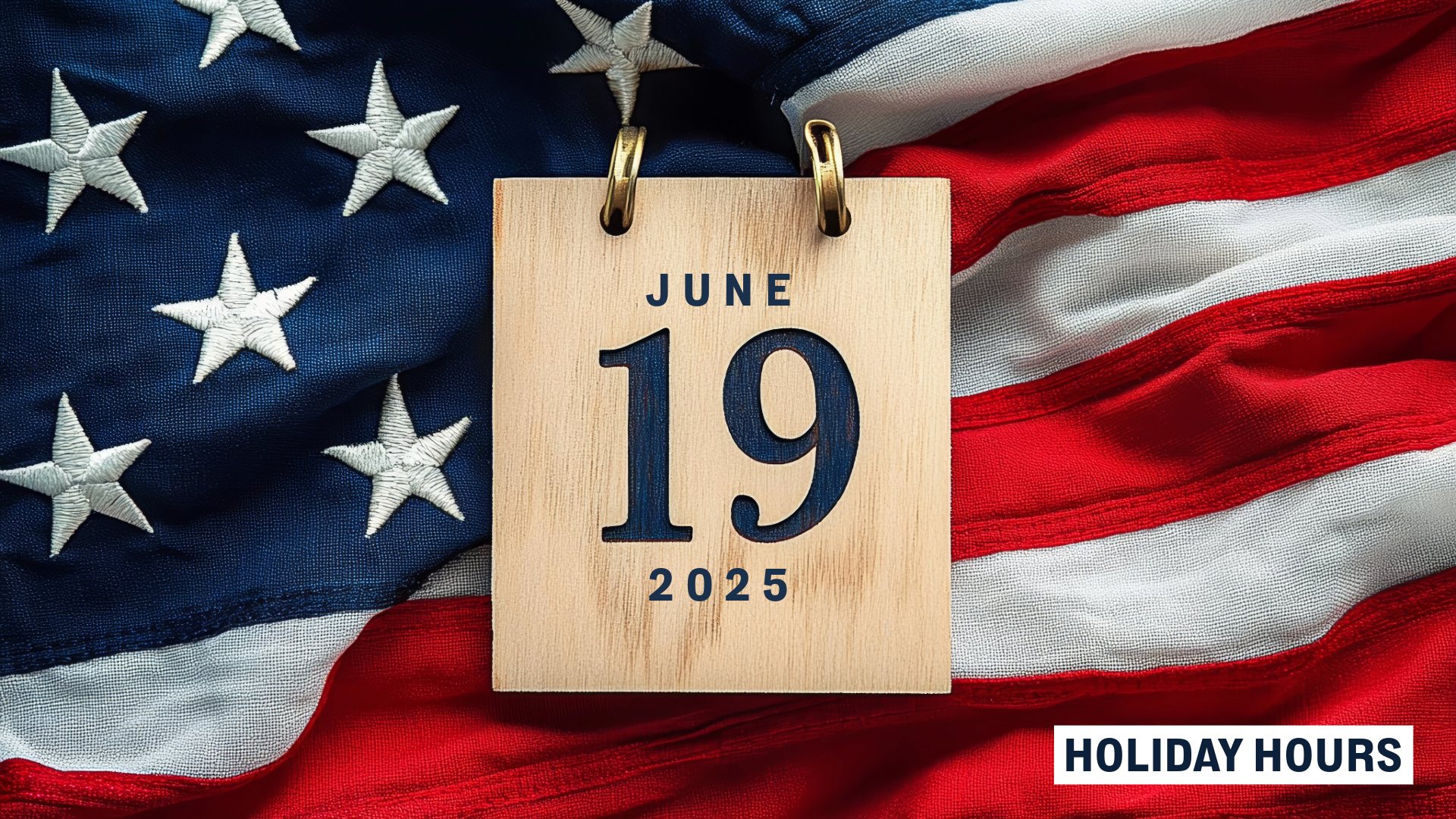 Juneteenth Holiday Hours Graphic