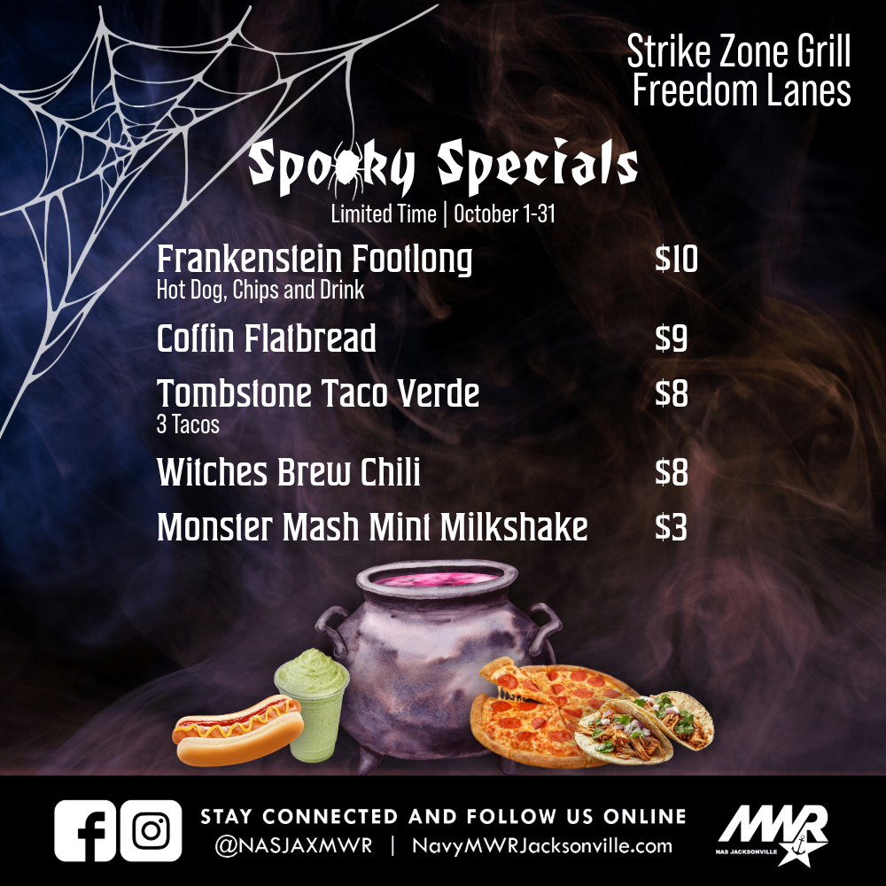Strike Zone Halloween Menu - Square