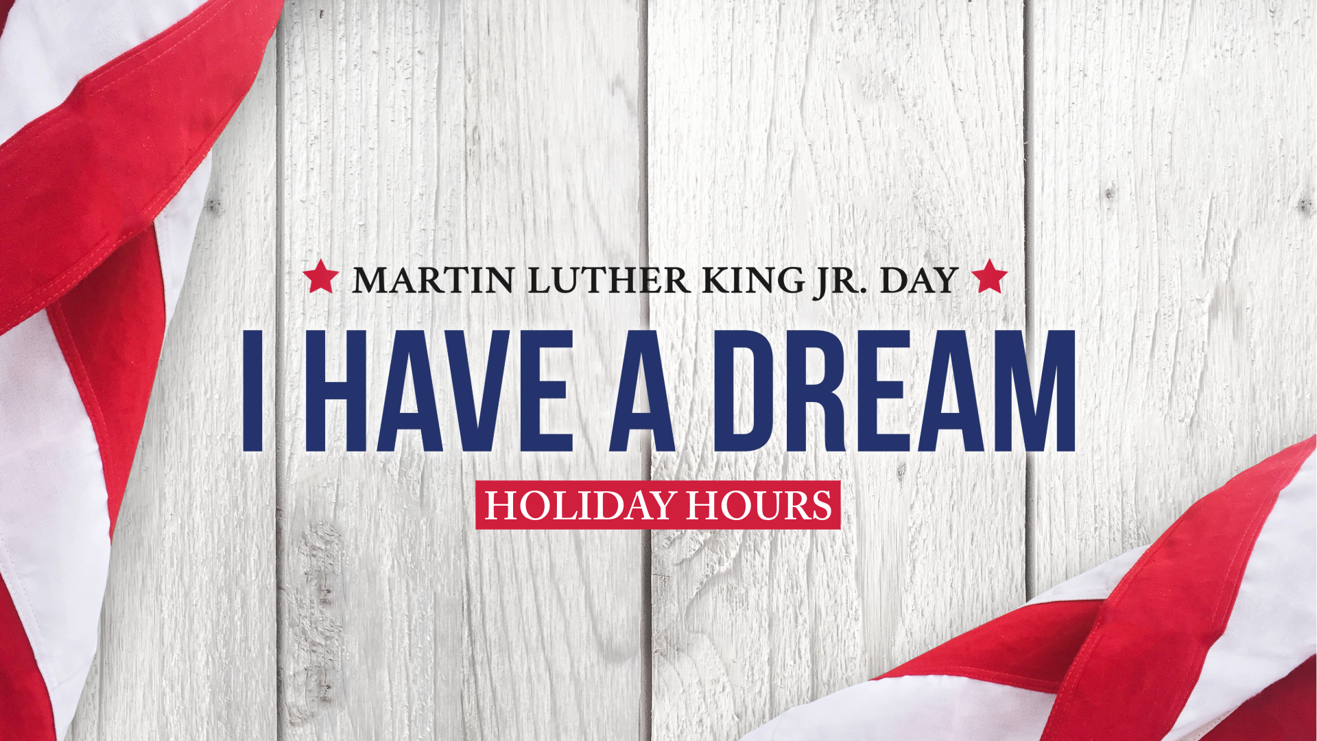 Holiday Hours - 2026 - MLK Jr Day - Image