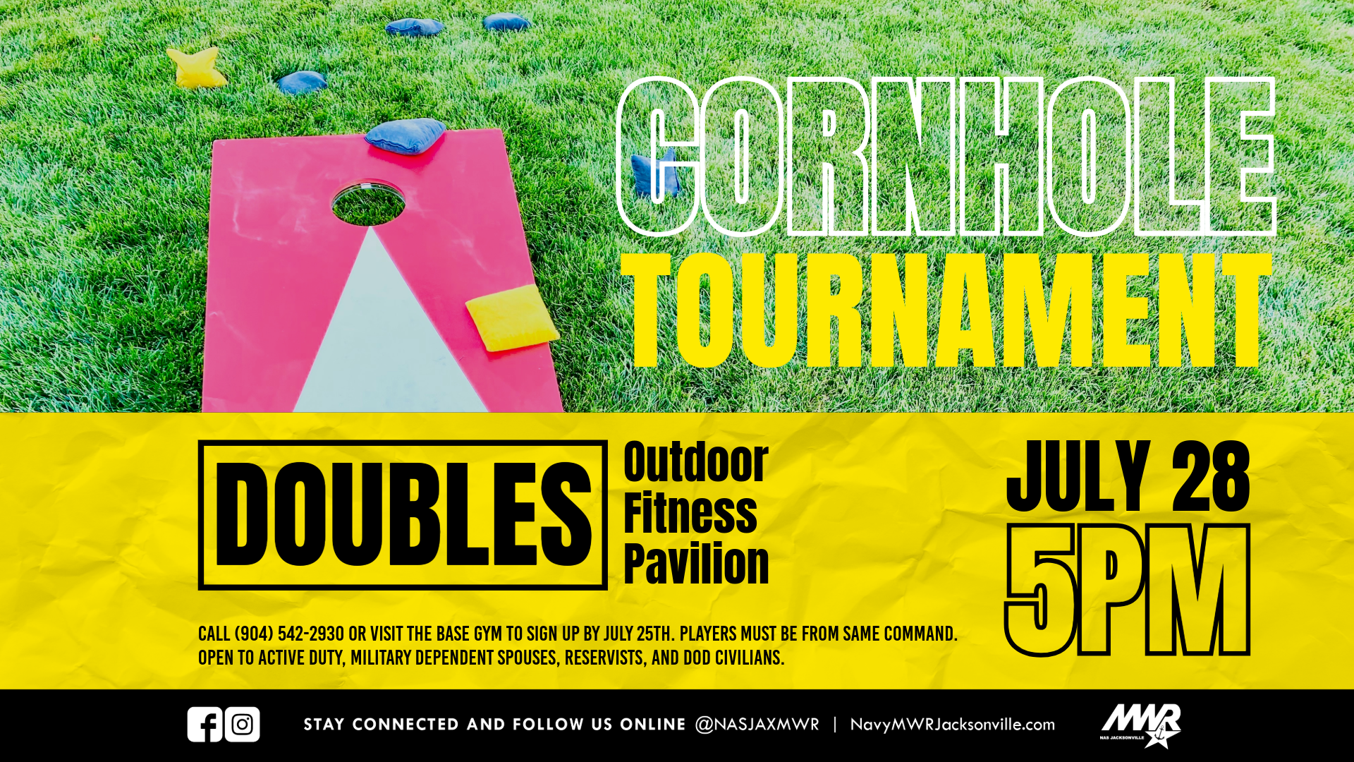 Doubles Cornhole Tournament Ad