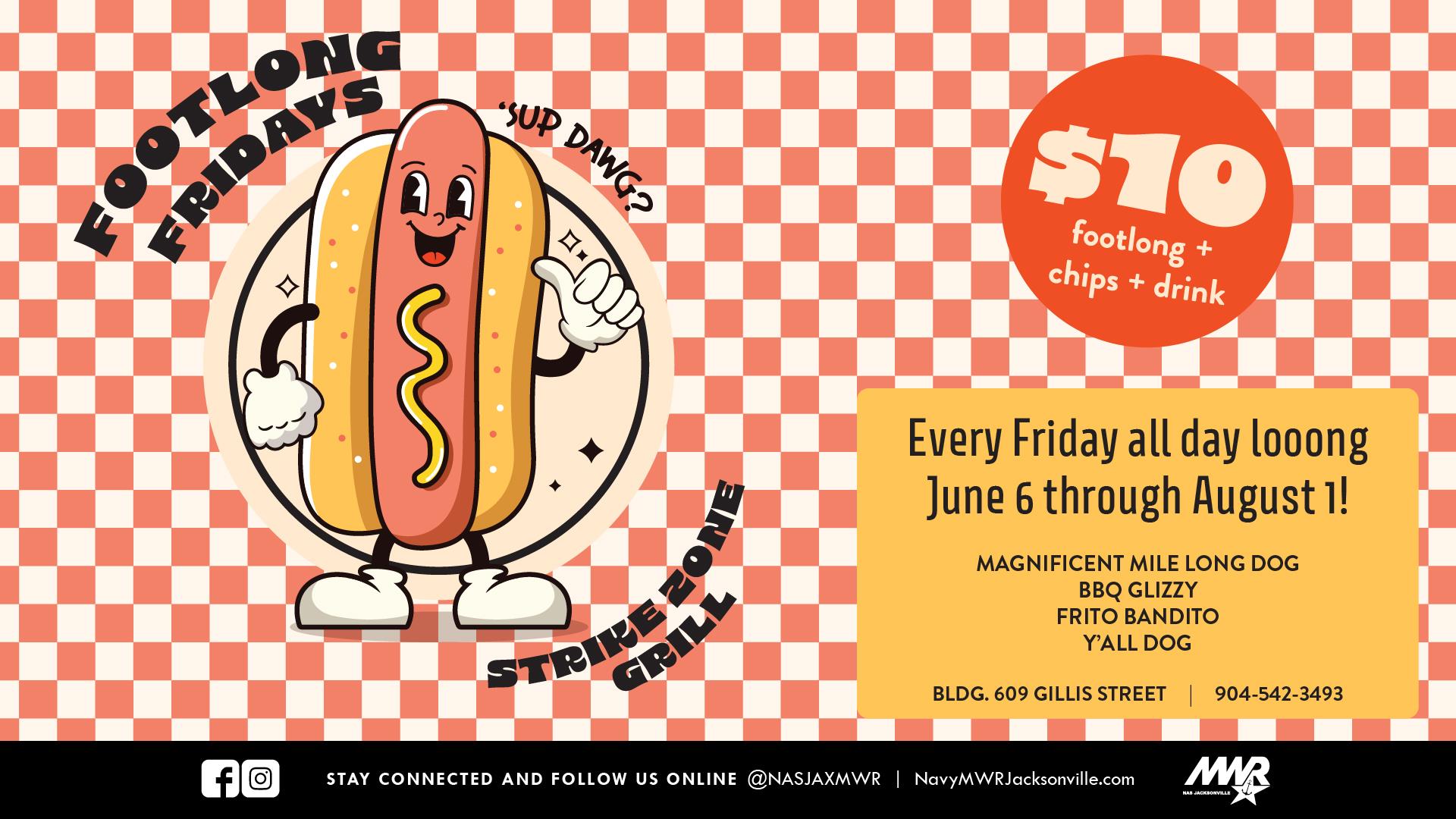 Footlong Fridays Web Ad for Strike Zone Grill